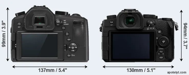 Comparison V-LUX Typ 114 or G90 rear