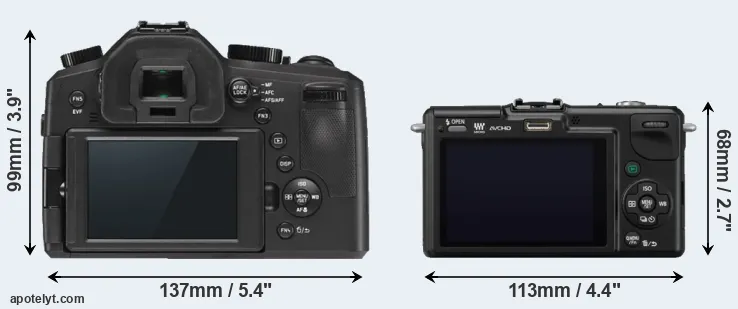 Comparison V-LUX Typ 114 or GF2 rear