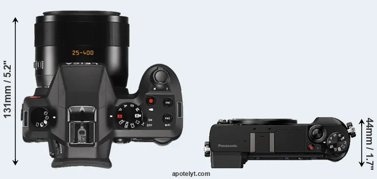 Compare V-LUX Typ 114 versus GX80 top