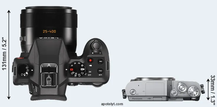 Compare V-LUX Typ 114 versus GX800 top