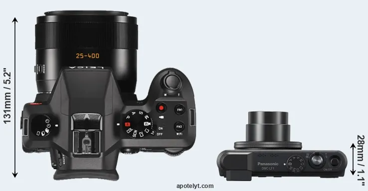 Compare V-LUX Typ 114 versus LF1 top