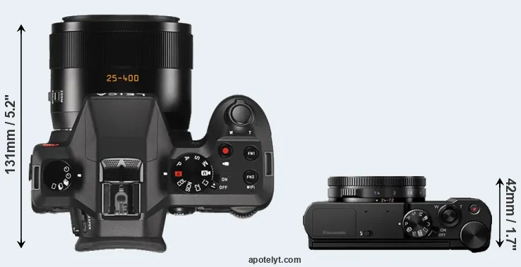 Compare V-LUX Typ 114 versus LX10 top