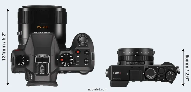 Compare V-LUX Typ 114 versus LX100 II top