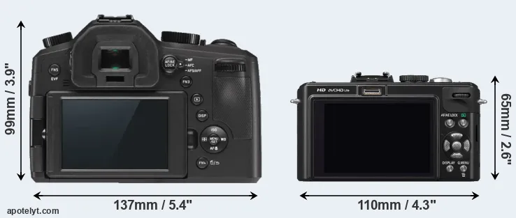 Comparison V-LUX Typ 114 or LX5 rear