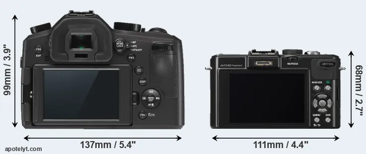 Comparison V-LUX Typ 114 or LX7 rear