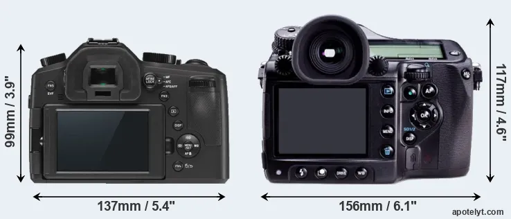 Comparison V-LUX Typ 114 or 645D rear