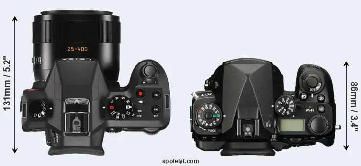 Compare V-LUX Typ 114 versus K-1 top