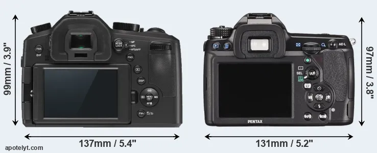 Comparison V-LUX Typ 114 or K-5 II rear