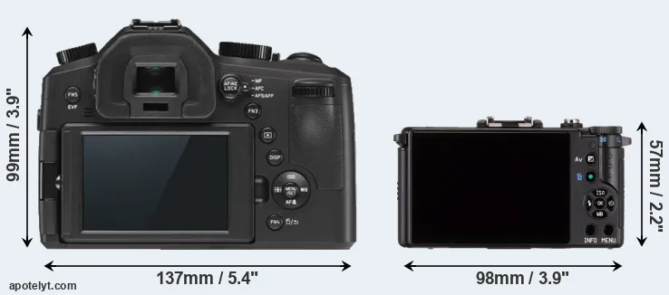 Comparison V-LUX Typ 114 or Pentax Q rear