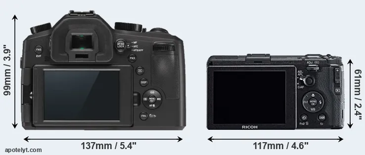 Comparison V-LUX Typ 114 or GR rear