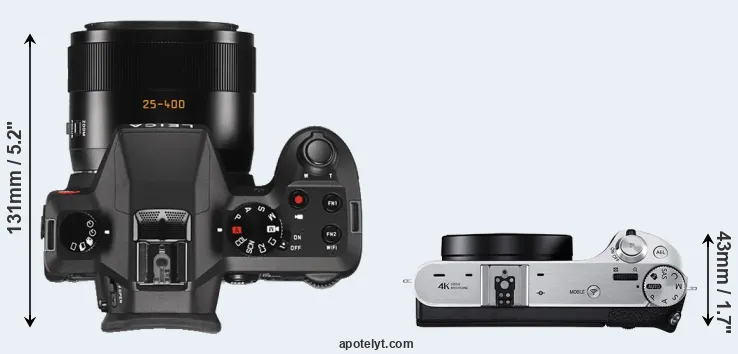 Compare V-LUX Typ 114 versus NX500 top