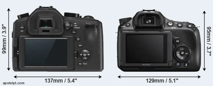 Comparison V-LUX Typ 114 or A58 rear