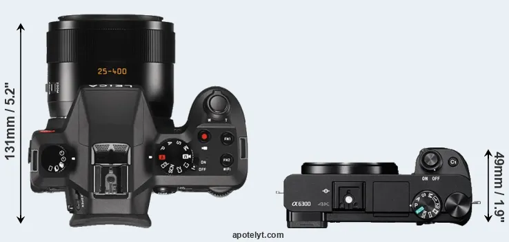 Compare V-LUX Typ 114 versus A6300 top