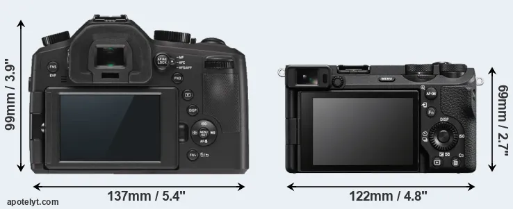 Comparison V-LUX Typ 114 or A6700 rear