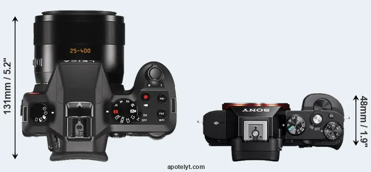 Compare V-LUX Typ 114 versus A7 top