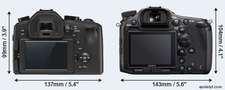 Comparison V-LUX Typ 114 or A99 II rear