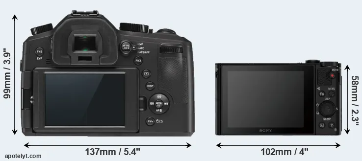 Comparison V-LUX Typ 114 or HX90V rear