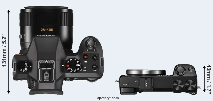 Compare V-LUX Typ 114 versus NEX-7 top