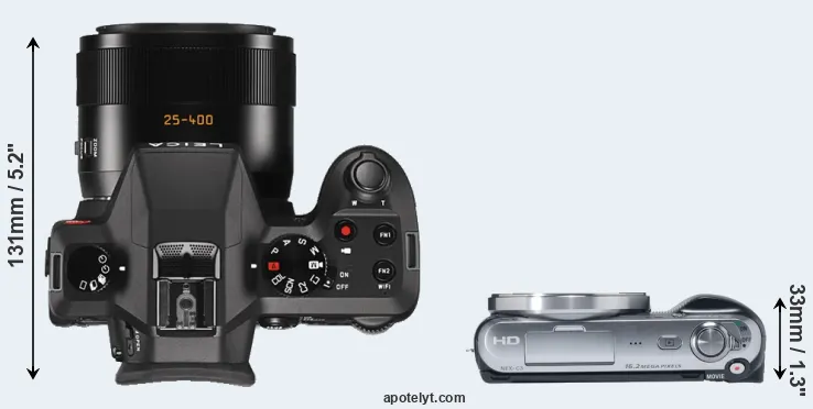 Compare V-LUX Typ 114 versus NEX-C3 top