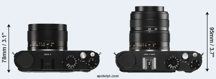 Compare X Typ 113 versus X Vario top