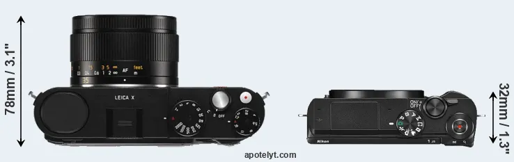 Compare X Typ 113 versus J5 top