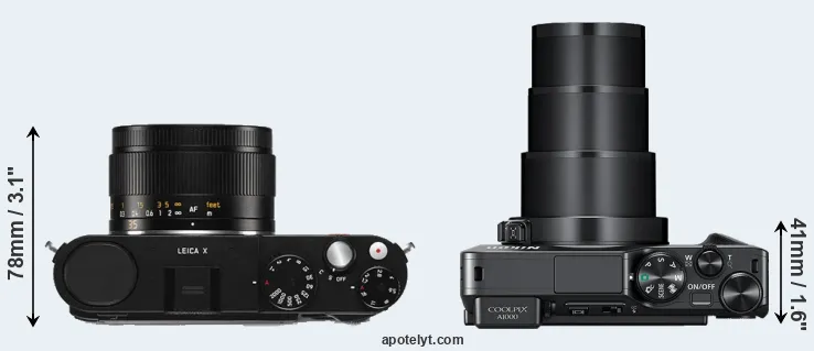 Compare X Typ 113 versus A1000 top