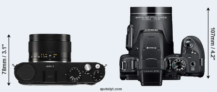 Compare X Typ 113 versus B700 top