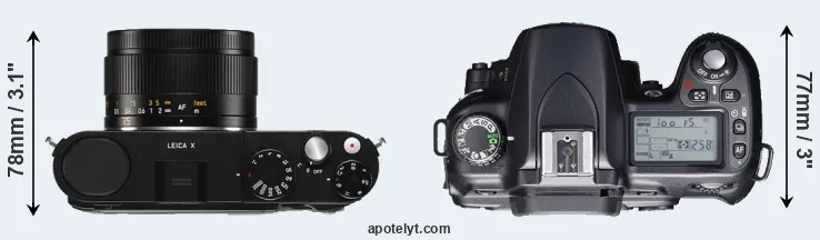 Compare X Typ 113 versus D80 top