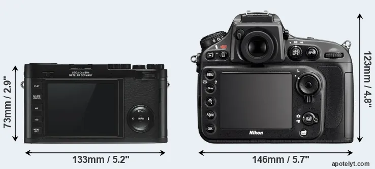 Comparison X Typ 113 or D800 rear