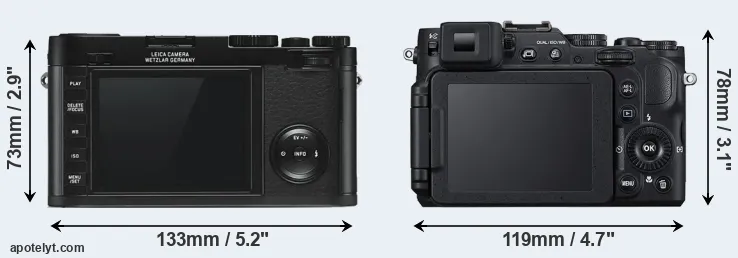 Comparison X Typ 113 or P7800 rear