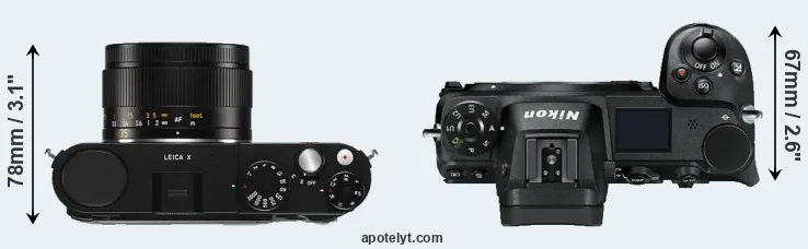 Compare X Typ 113 versus Z7 top