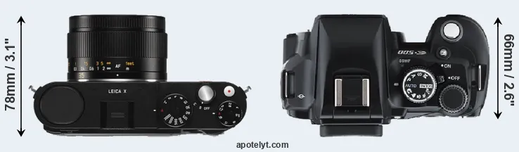 Compare X Typ 113 versus E-500 top