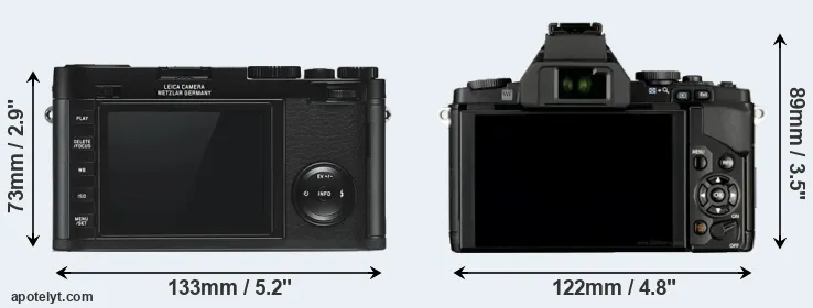 Comparison X Typ 113 or E-M5 rear