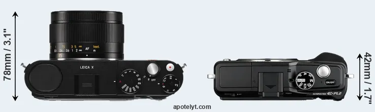 Compare X Typ 113 versus E-PL2 top