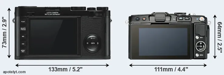 Comparison X Typ 113 or E-PL5 rear