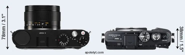 Compare X Typ 113 versus E-PL7 top