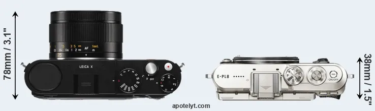 Compare X Typ 113 versus E-PL8 top