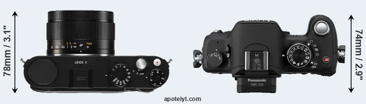 Compare X Typ 113 versus G10 top
