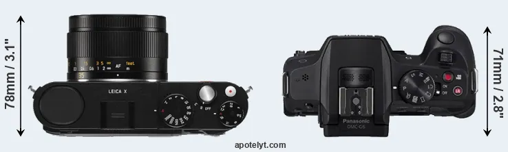 Compare X Typ 113 versus G6 top