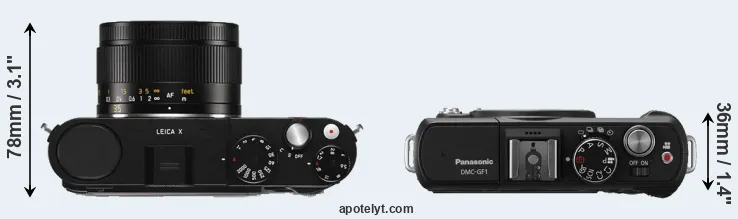 Compare X Typ 113 versus GF1 top