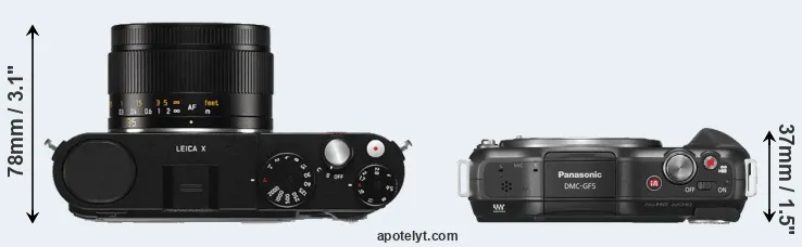 Compare X Typ 113 versus GF5 top