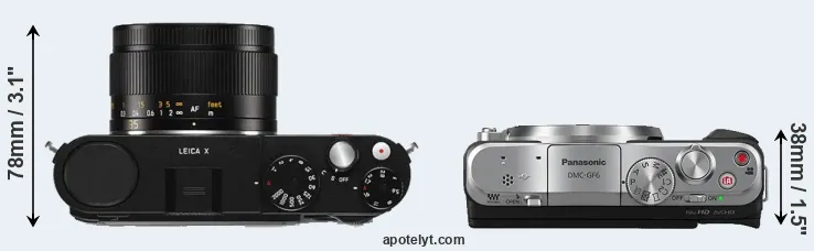 Compare X Typ 113 versus GF6 top