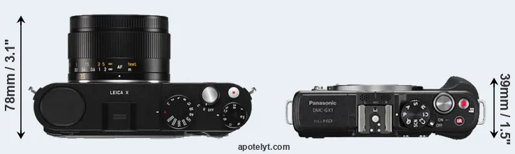 Compare X Typ 113 versus GX1 top