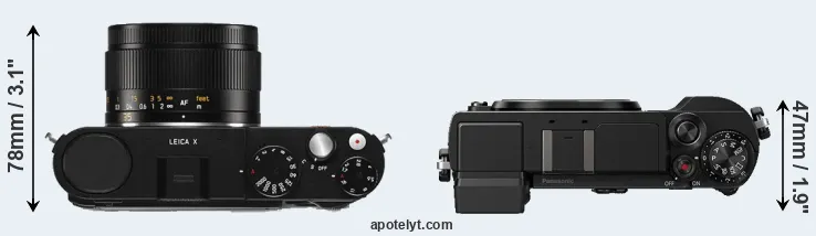 Compare X Typ 113 versus GX9 top
