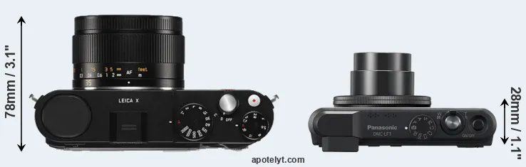 Compare X Typ 113 versus LF1 top