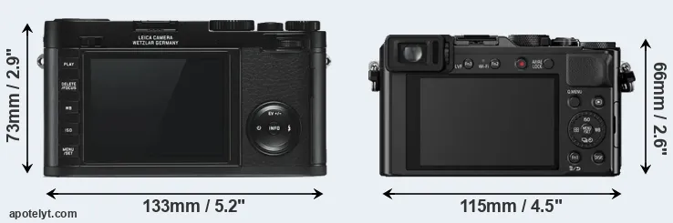 Comparison X Typ 113 or LX100 rear