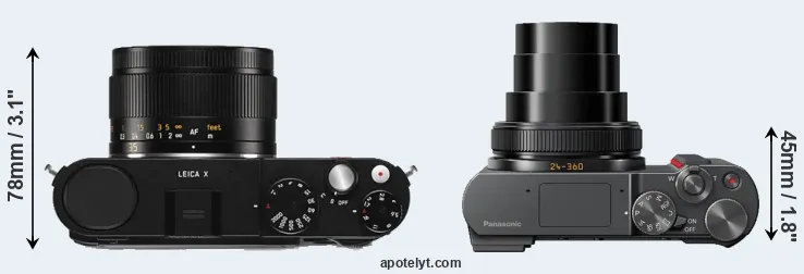 Compare X Typ 113 versus ZS200 top