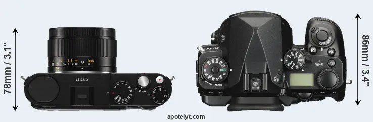 Compare X Typ 113 versus K-1 II top