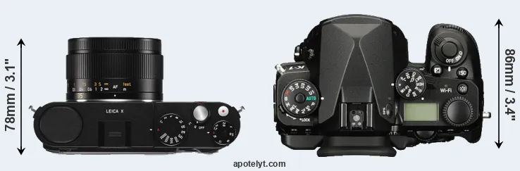Compare X Typ 113 versus K-1 top