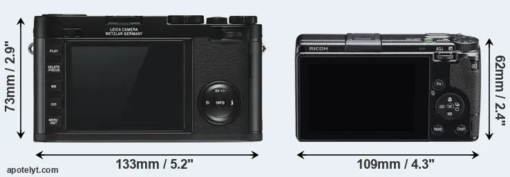 Comparison X Typ 113 or GR IIIx rear